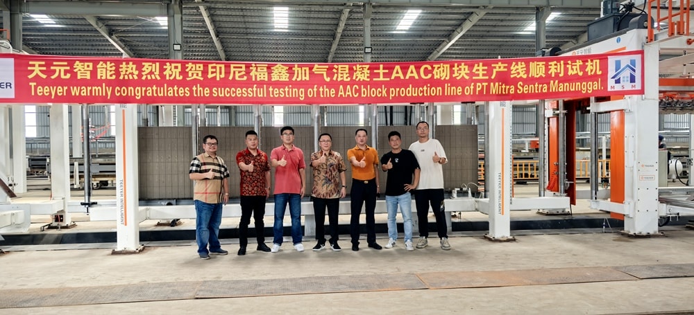 Dự án Fuxin tại Indonesia: Dây chuyền sản xuất gạch AAC công suất siêu lớn
